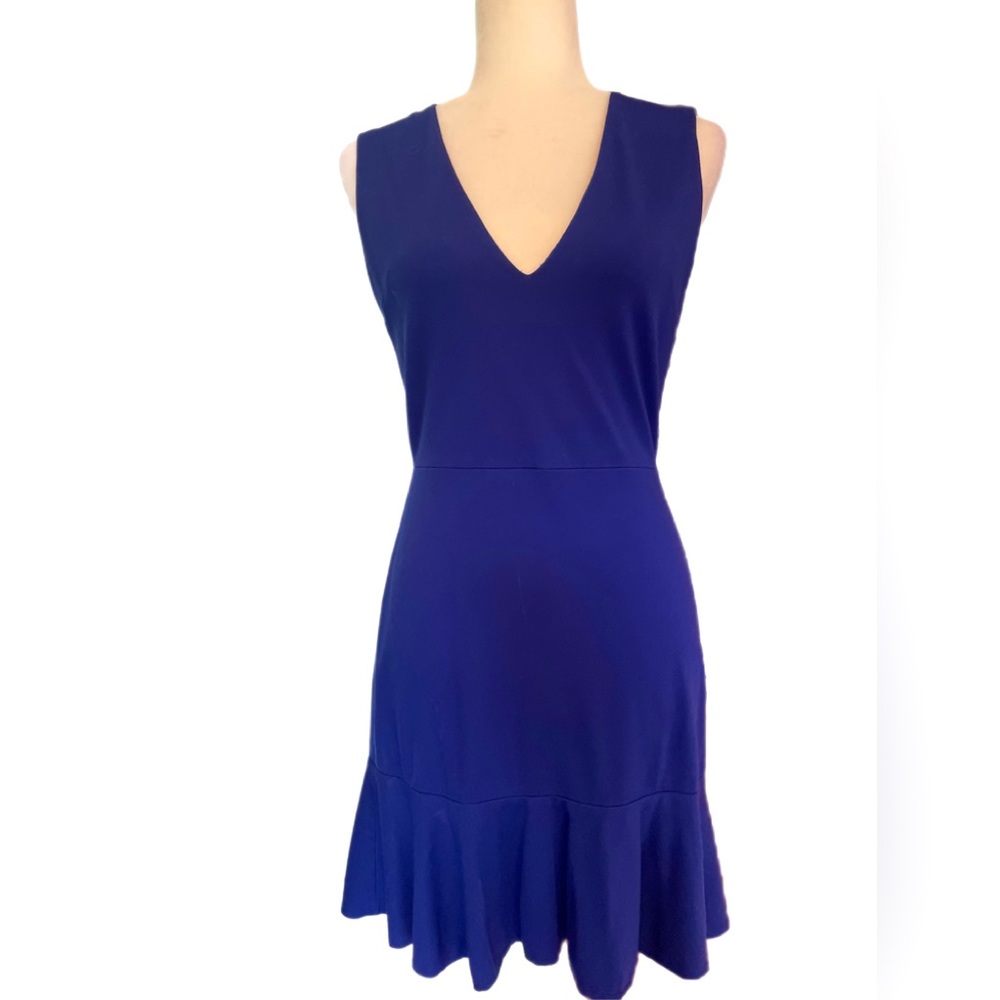 Alice & Olivia royal blue mini fitted sheath dress size 8